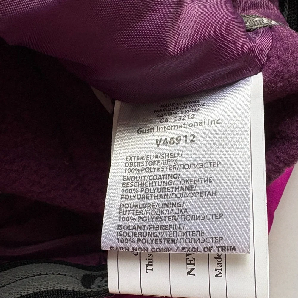 NEW Kamik Cami Leilani print jacket plum/fuschia NWOT